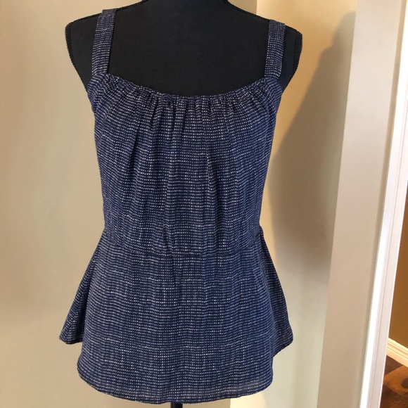 CAbi Dotted Peplum Tank Top Size 8 - Picture 1 of 8